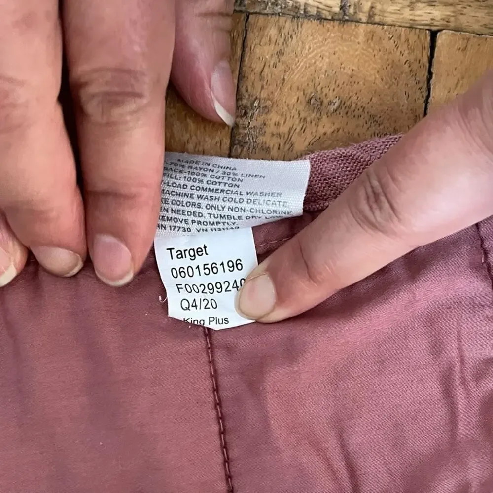Casaluna Heavyweight Linen Blend King Plus Quilt Cotton Fill